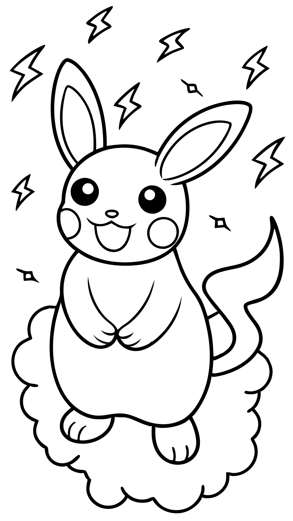 raichu coloring page